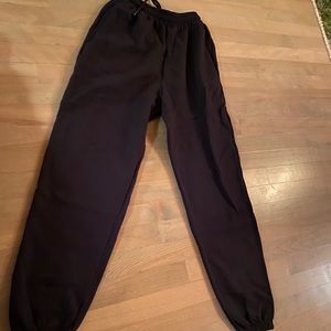 Pretty little thing black sweat pants NWOT